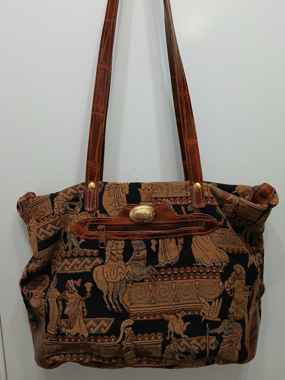 Etrusco Italian Roman Brocade Tote